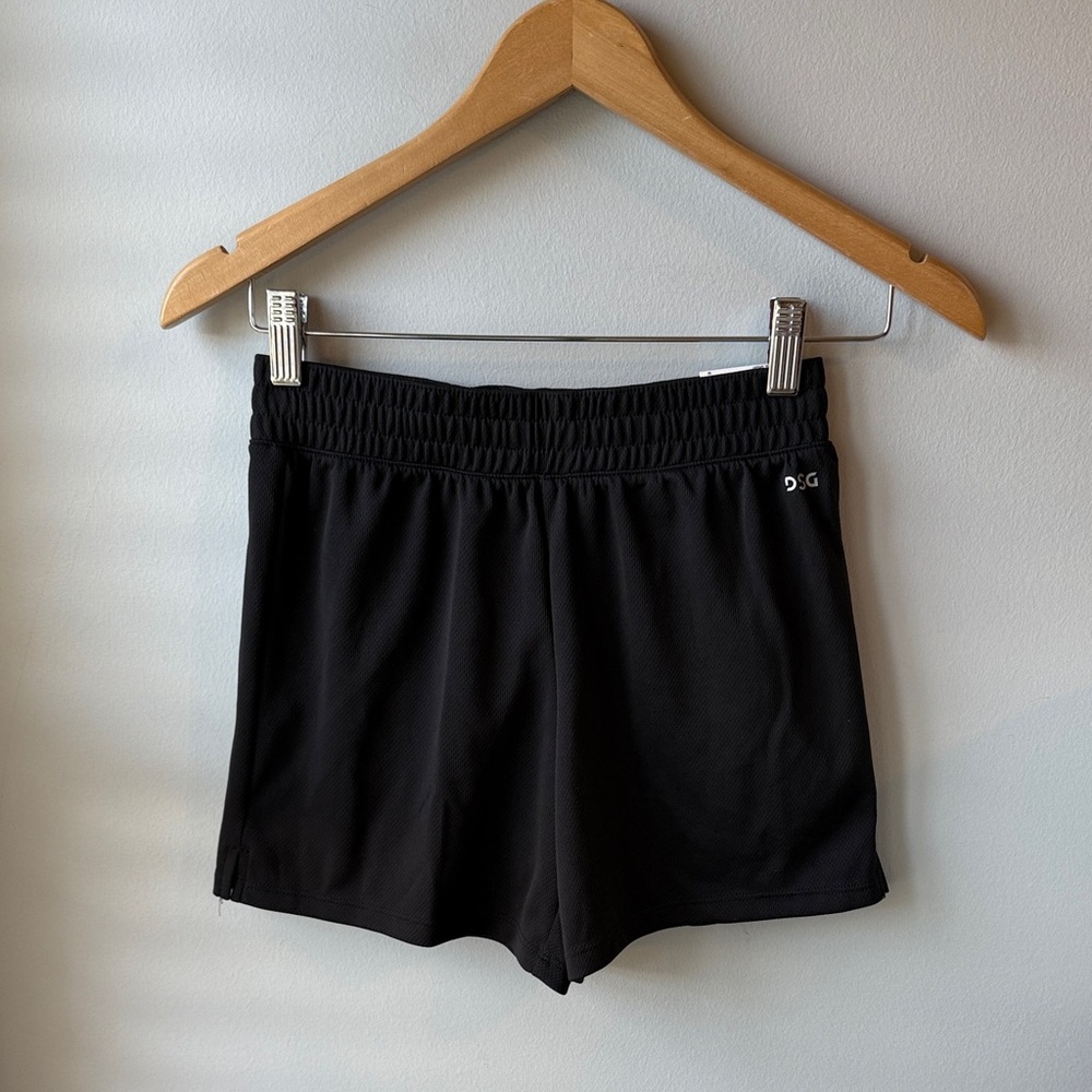 DSG Girls Black Athletic Shorts NWT